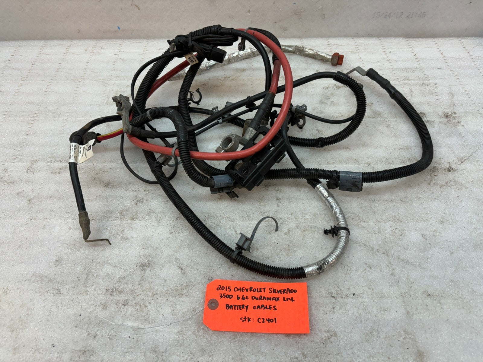 11-16 GMC CHEVROLET SILVERADO 2500HD 3500HD 6.6 LML OEM BATTERY CABLES