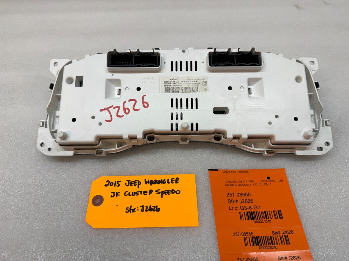 15 JEEP WRANGLER JK 3.6 METRIC SPEEDOMETER GAUGE CLUSTER 56054394AE 12-18