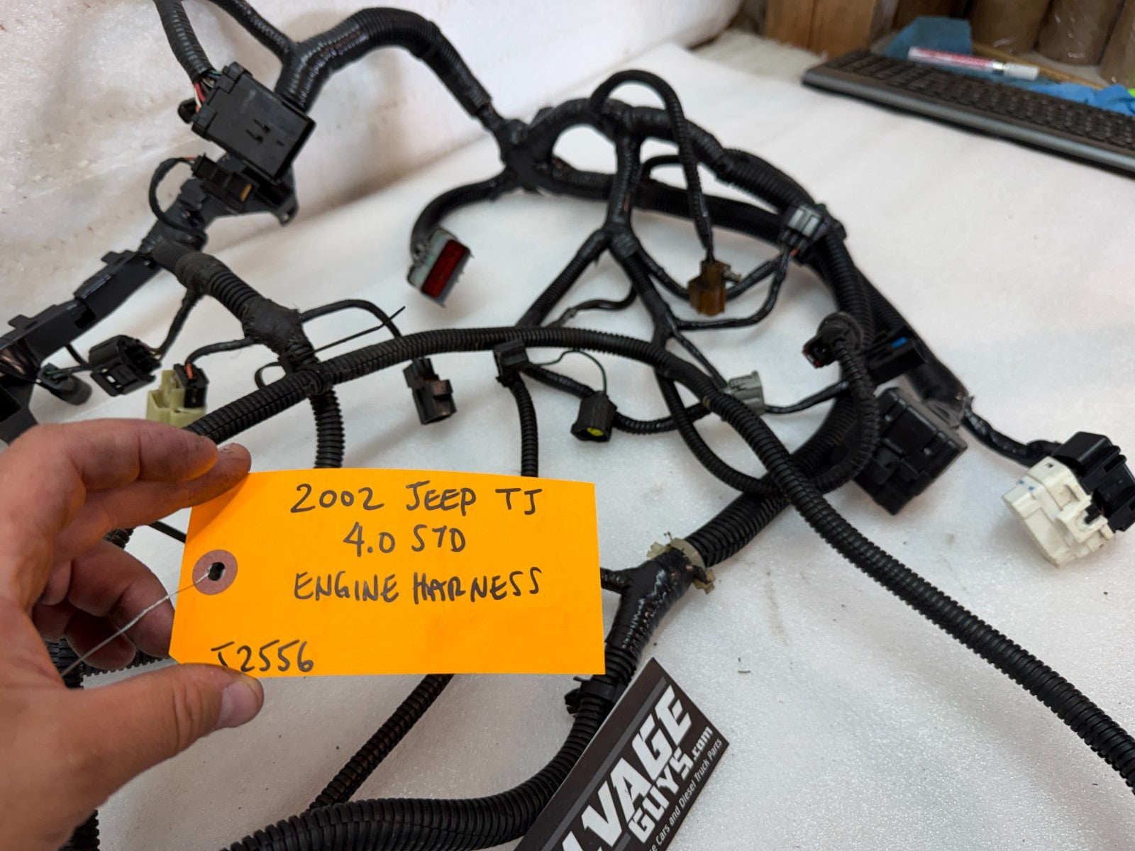 2002 JEEP WRANGLER TJ 4.0 AUTOMATIC INJECTOR ENGINE WIRING HARNESS