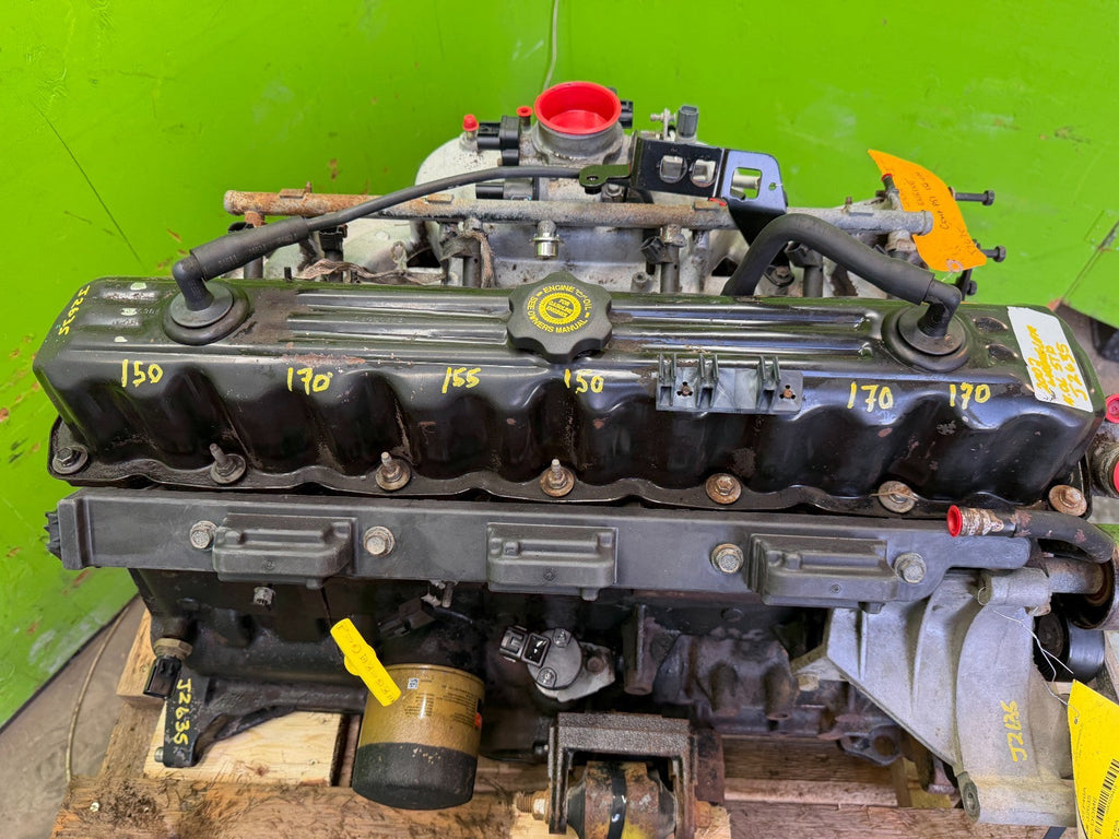 02 JEEP WRANGLER TJ 4.0 COMPLETE ENGINE MOTOR ASSEMBLY 97-02