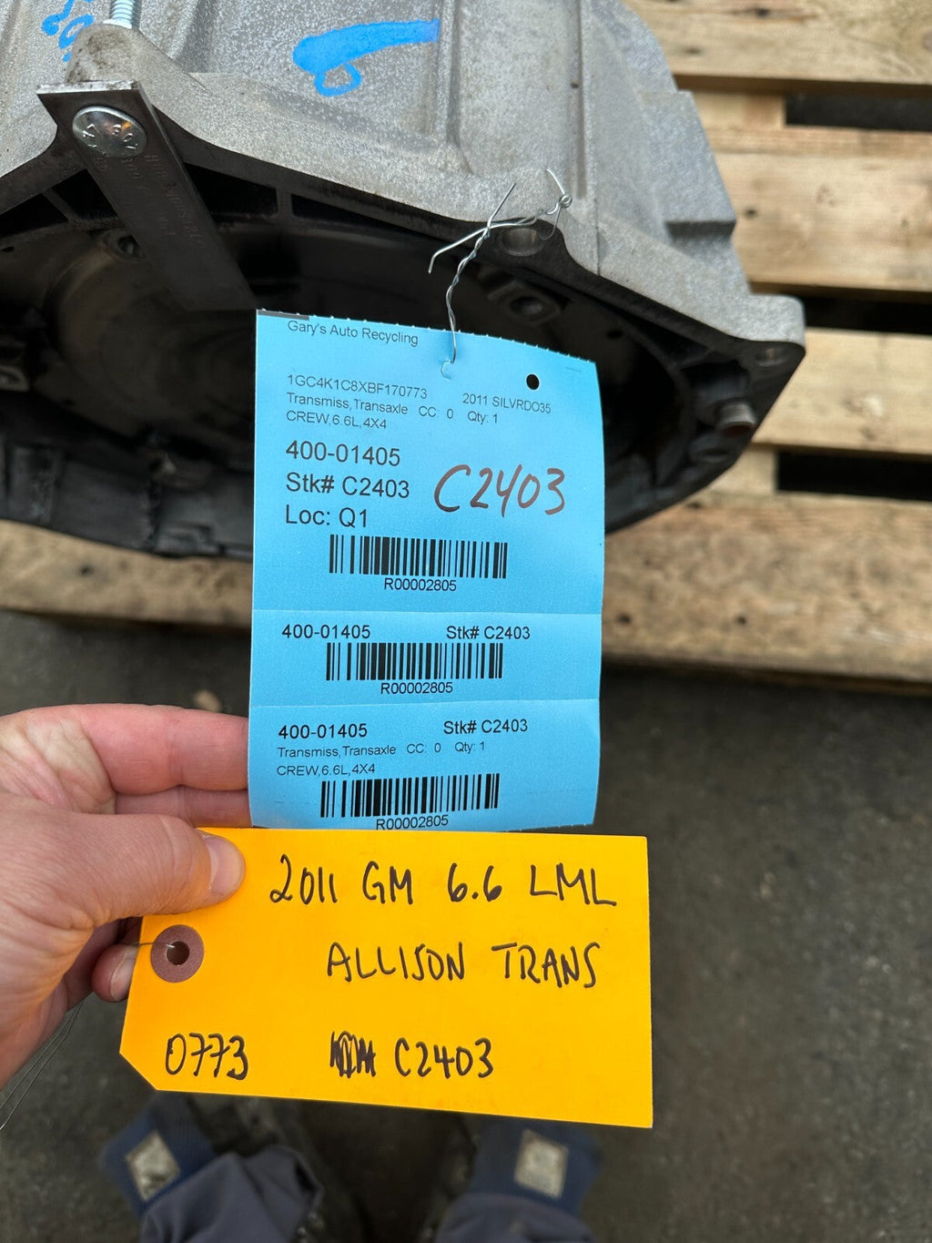 11 Chevrolet GMC 3500HD DURAMAX 6.6 ALLISON 1000 AUTOMATIC TRANSMISSION LML