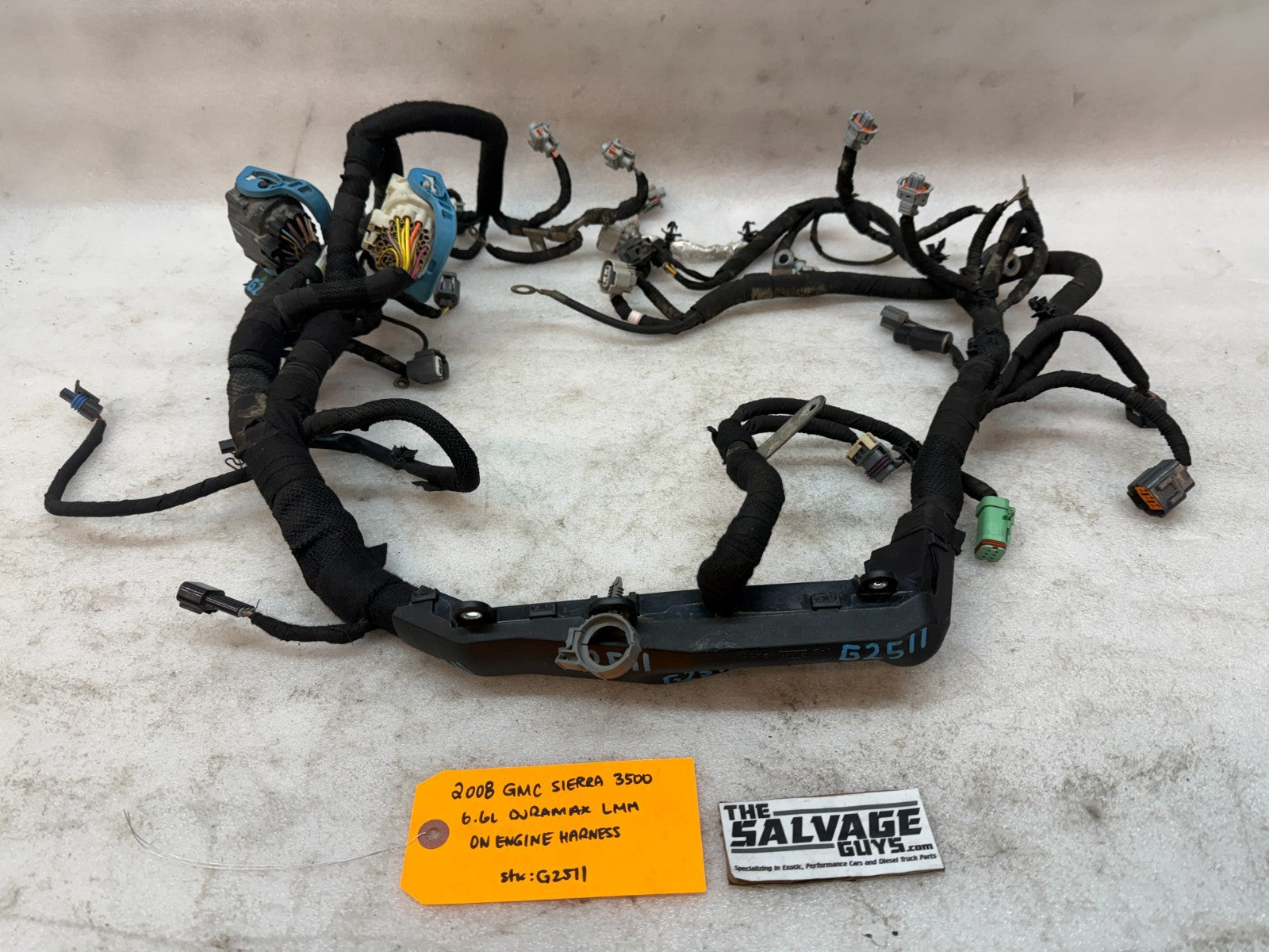 07-10 GMC CHEVROLET 2500HD DURAMAX 6.6 LMM ENGINE MOTOR WIRING HARNESS LOOM