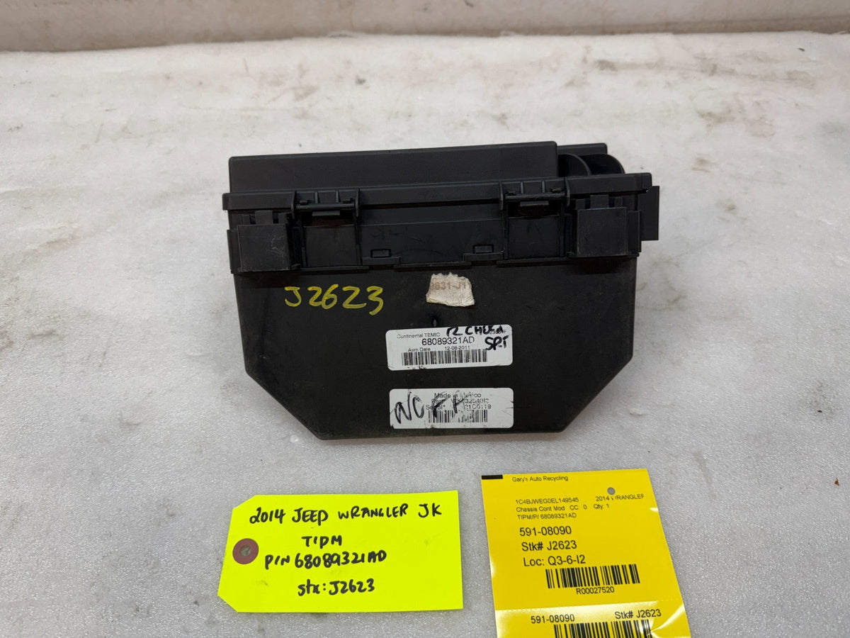 14 JEEP WRANGLER JK TIPM INTEGRATED MODULE FUSE BOX 68217404AB