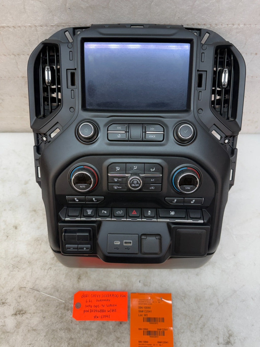 21 GMC CHEVROLET 2500 3500 SIERRA GPS NAVIGATION DISPLAY SCREEN CONTROL 84746880