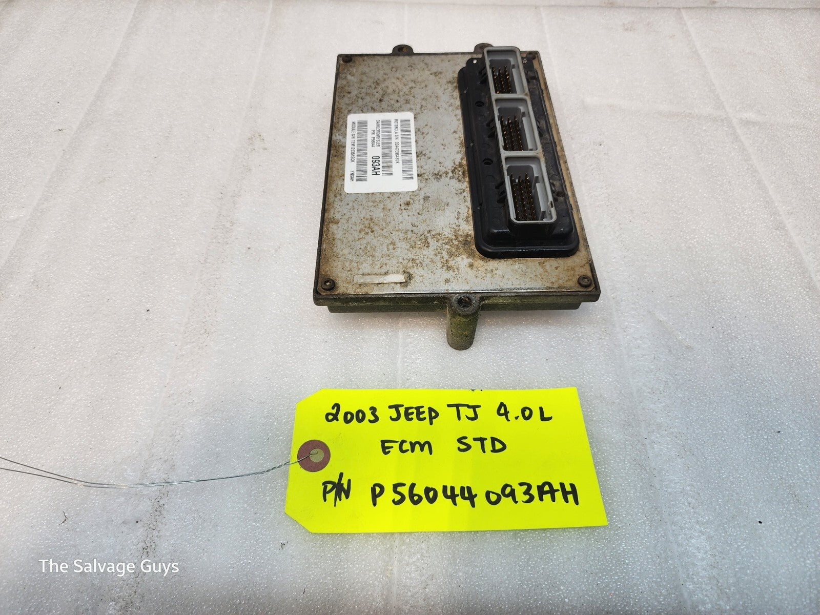03 JEEP WRANGLER TJ 4.0 MANUAL TRANS ENGINE COMPUTER ECM ECU P56044093AH