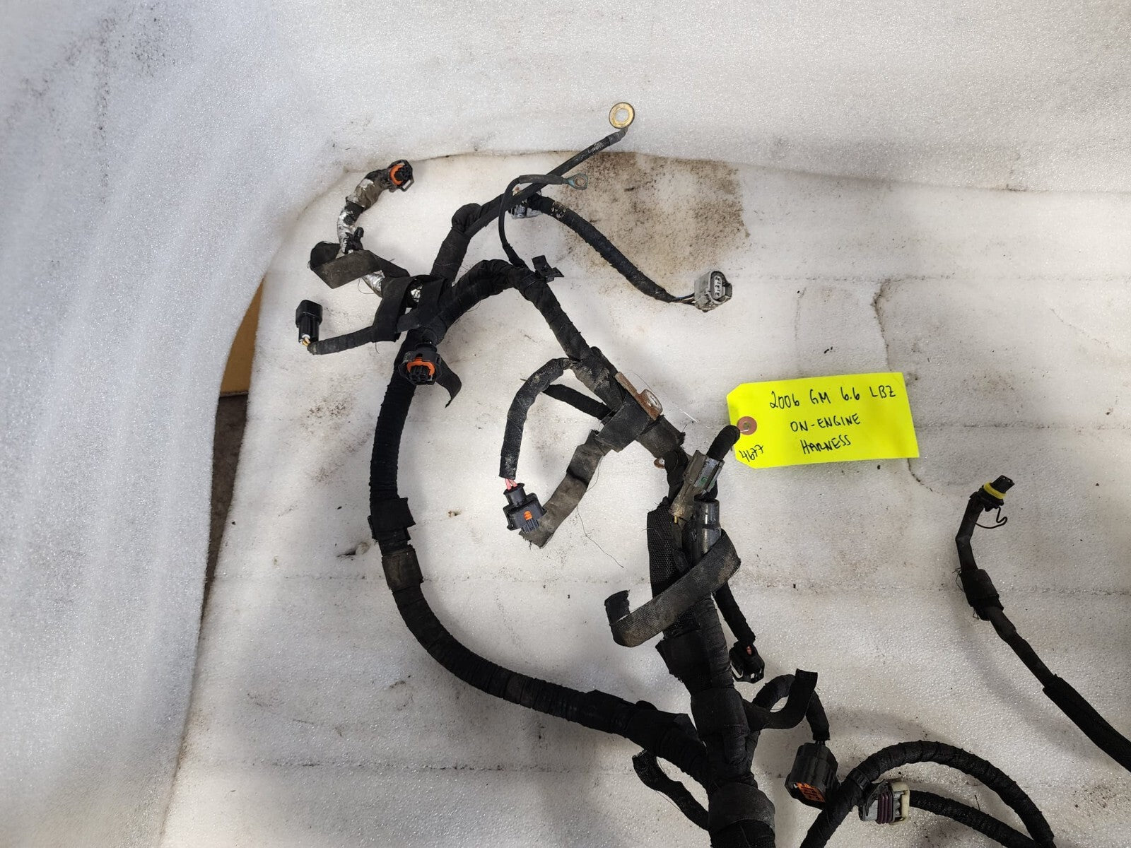 06 07 GMC CHEVROLET 2500HD DURAMAX 6.6 LBZ ENGINE MOTOR WIRING HARNESS LOOM