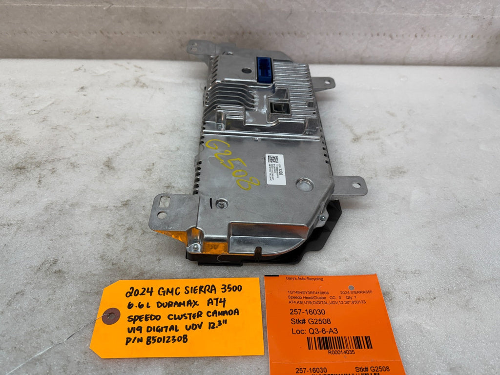 24 25 Chevrolet GMC SIERRA 3500 12.3" SPEEDO GAUGE CLUSTER TACH SCREEN 85012308