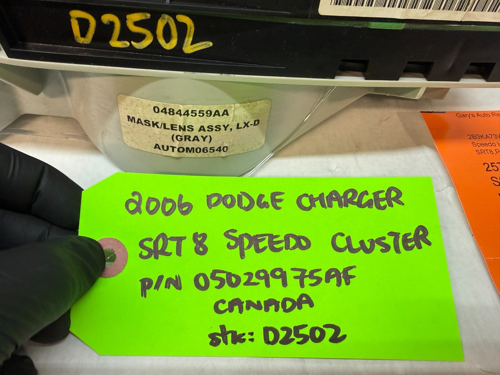 06 07 08 DODGE CHARGER SRT-8 SRT 6.1 OEM METRIC GAUGE CLUSTER P05029975AF