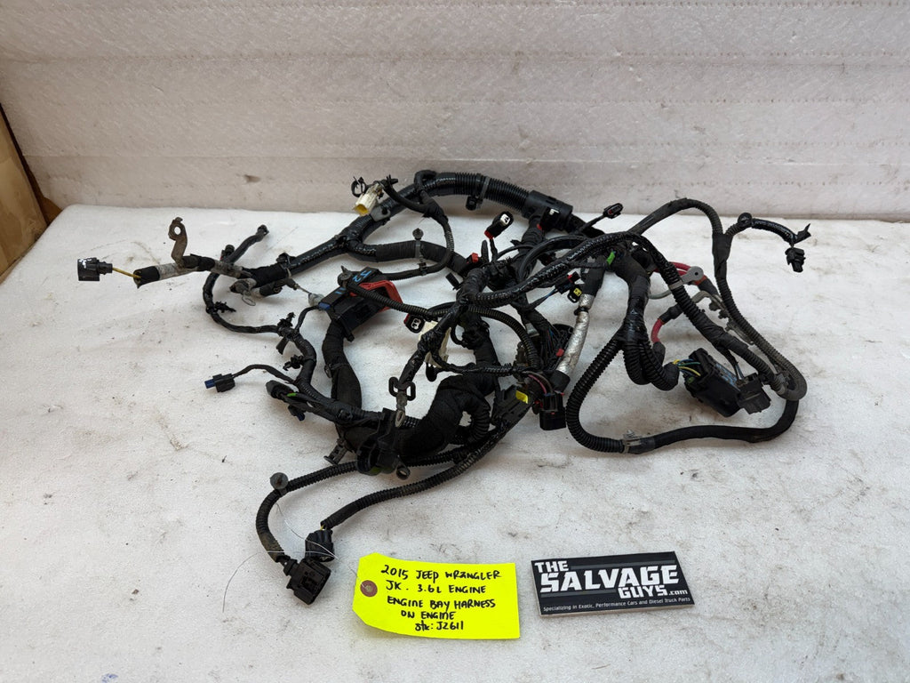 15 JEEP WRANGLER JK 3.6 FIREWALL ENGINE BAY WIRING HARNESS 12-18