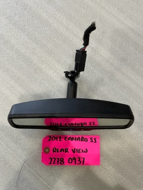 10 11 12 CHEVROLET CAMARO SS ZL1 RS USED REARVIEW MIRROR W/ ONSTAR BLUETOOTH