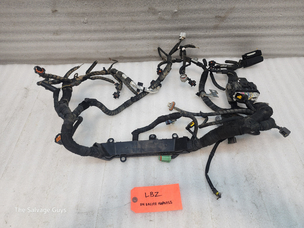 06 07 GMC CHEVROLET 2500HD DURAMAX 6.6 LBZ ENGINE MOTOR WIRING HARNESS LOOM
