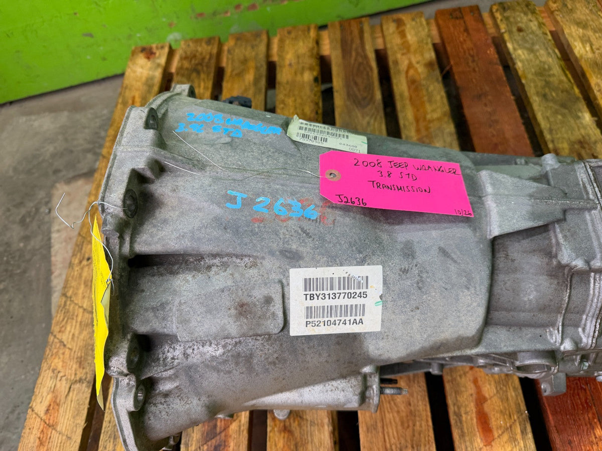 07 08 09 10 11 JEEP WRANGLER JK 6 SPEED NSG370 MANUAL TRANSMISSION P52104741AA