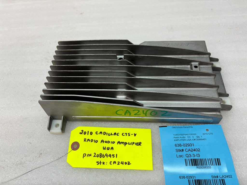 10 CADILLAC CTS-V CTSV OEM BOSE STEREO RADIO AMP AMPLIFIER 20869451 08-15