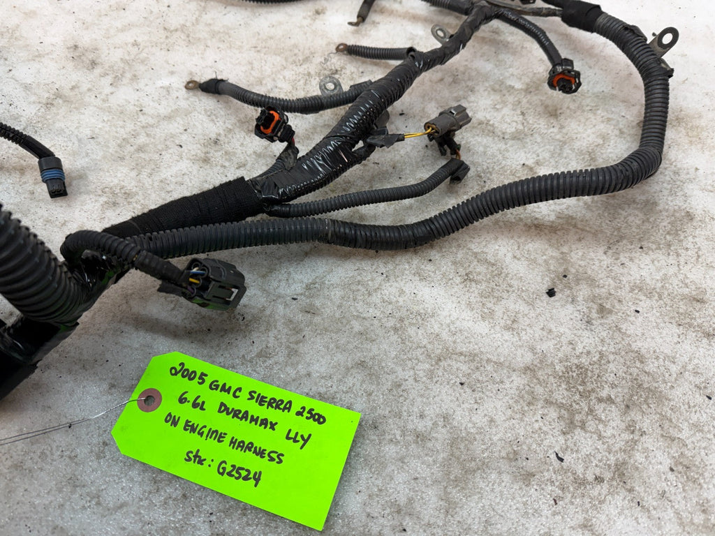 05 Chevrolet GMC 2500HD 3500HD DURAMAX 6.6 LLY DIESEL ENGINE WIRING LOOM HARNESS