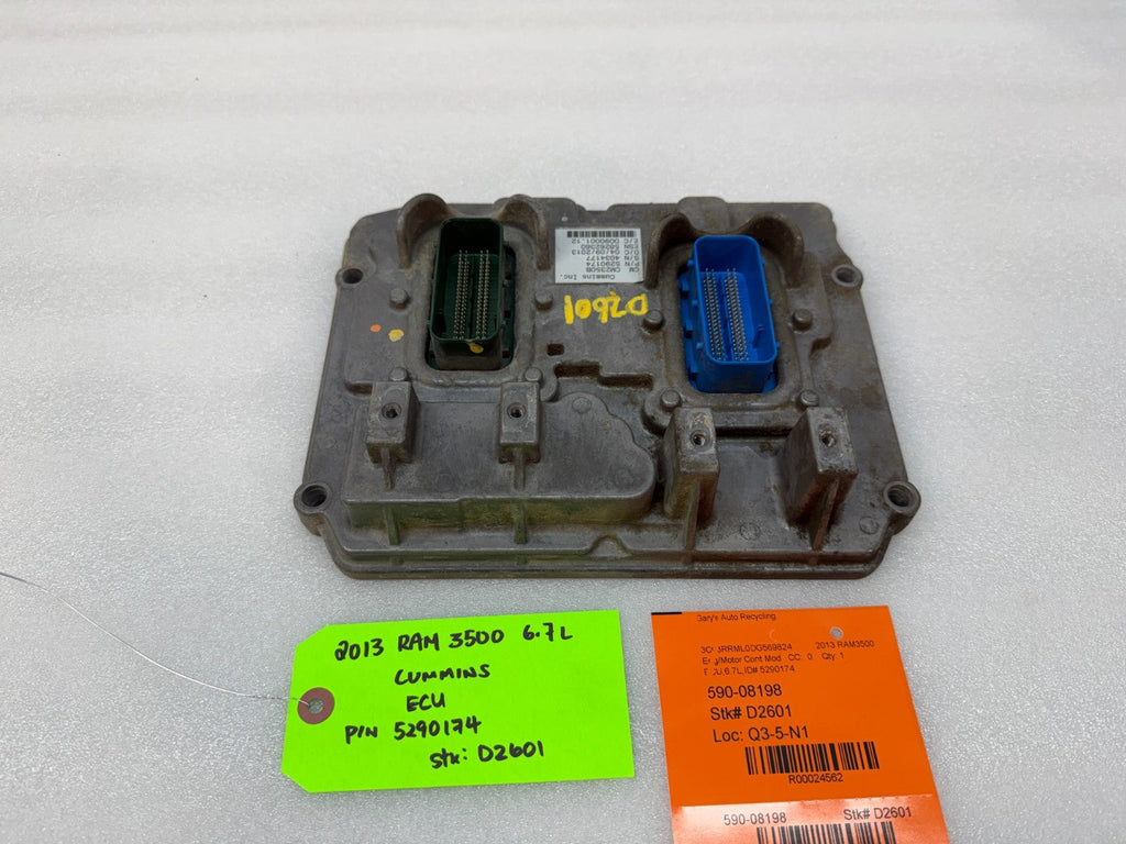 13 14 15 DODGE RAM 2500 3500 6.7 CUMMINS ENGINE COMPUTER ECU ECM 5290174