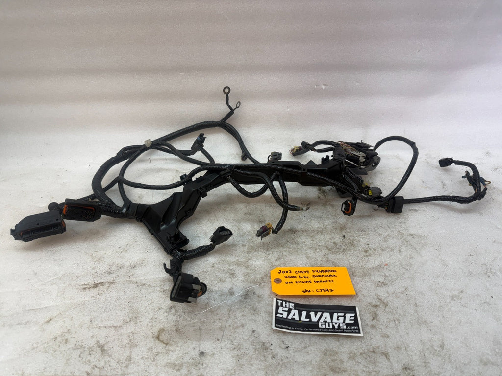 01 02 Chevrolet GMC DURAMAX LB7 6.6 ON ENGINE WIRING HARNESS LOOM