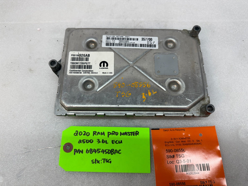 15-20 RAM PROMASTER 1500 2500 3500 3.6 OEM ENGINE COMPUTER ECM ECU P05150926AB