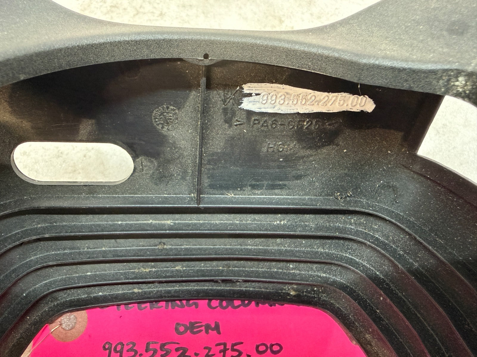95-98 PORSCHE 911 993 OEM STEERING COLUMN COVERS TRIM 99355227500