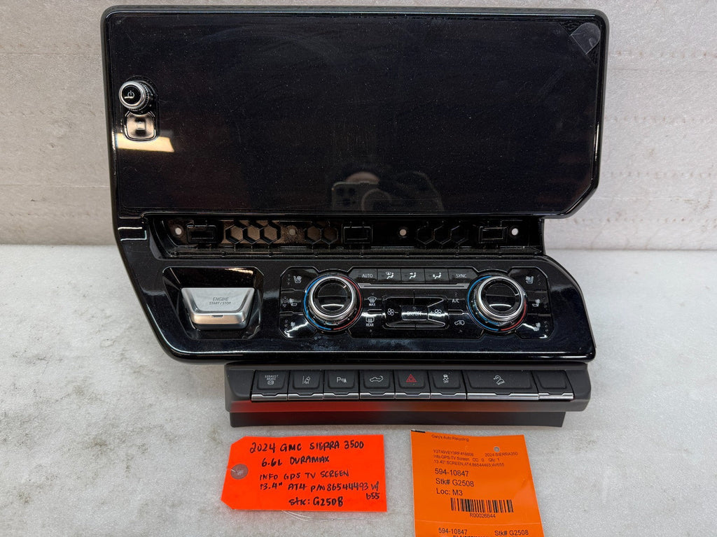 24 25 Chevrolet GMC SIERRA 13.4" RADIO NAVIGATION GPS NAV SCREEN HEATER 86544493
