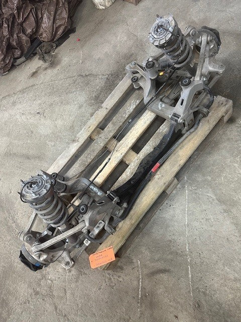 07-09 PORSCHE 997TT 997 TURBO REAR SUSPENSION KNUCKLES SHOCKS ARMS DROP OUT 13K!