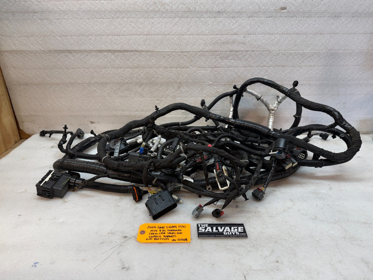 24 Chevrolet GMC 2500 3500 4wd L5p CREW CAB SHORT BOX SRW CHASSIS WIRING HARNESS