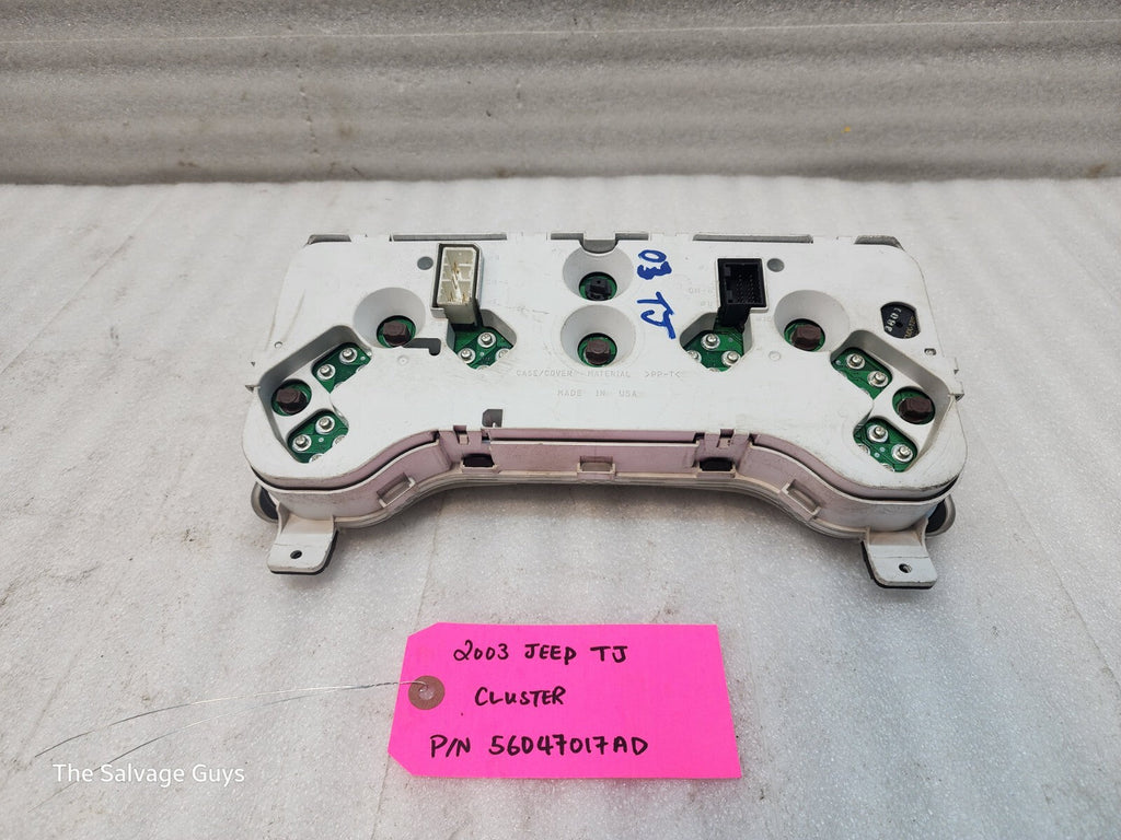 03 JEEP WRANGLER TJ LJ OEM METRIC SPEEDOMETER GAUGE CLUSTER 56047017AD 03-06