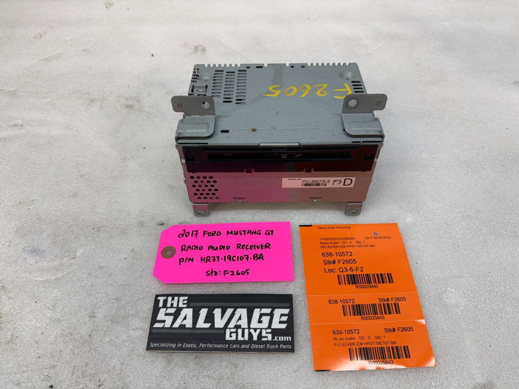 15 16 17 FORD MUSTANG GT AM FM CD SYNC 3 RADIO STEREO RECEIVER HR3T-19C107-BA