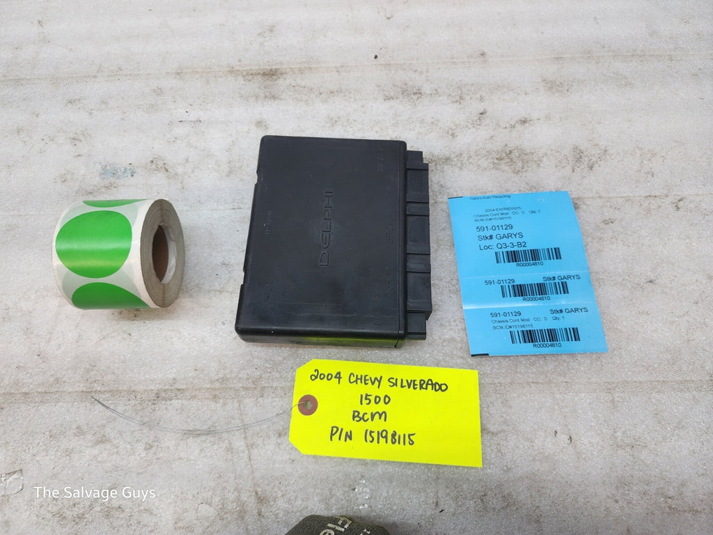 03-06 Chevrolet GMC SIERRA TAHOE SUBURBAN BODY CONTROL MODULE BCM 15198115
