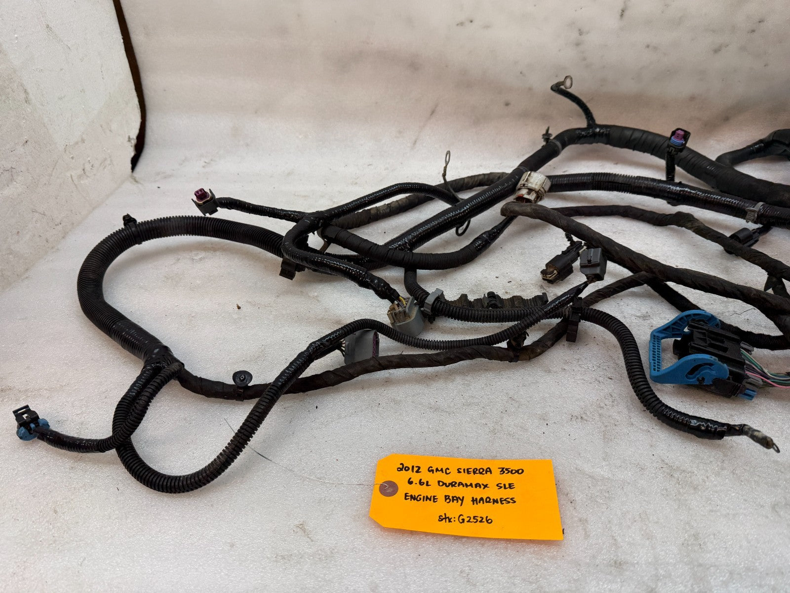 12 GMC SIERRA CHEVROLET SILVERADO 3500HD DURAMAX 6.6 LML ENGINE WIRING HARNESS