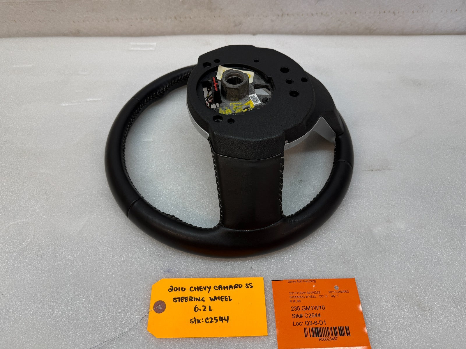 10 11 CHEVROLET CAMARO SS BLACK LEATHER STEERING WHEEL MANUAL TRANS