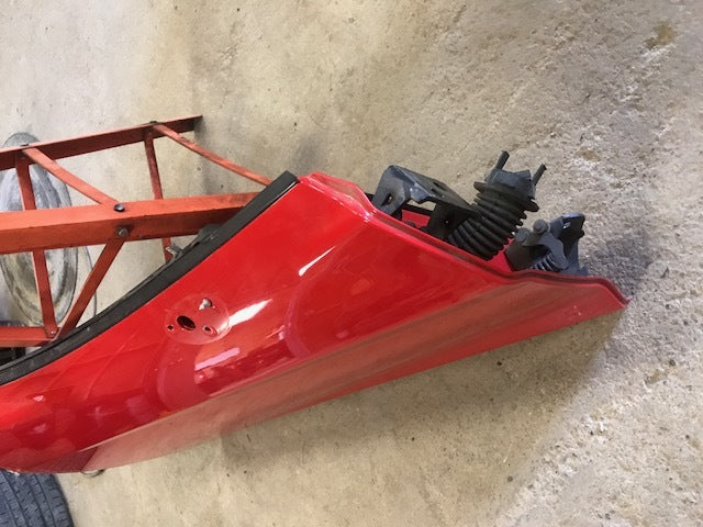 07 CHEVROLET CORVETTE Z06 C6 RIGHT PASSENGER DOOR SHELL RED 05-13