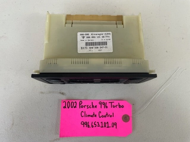 02 PORSCHE 996TT OEM HEATER AC A/C CLIMATE CONTROL 99665310109 01-05 69K!!