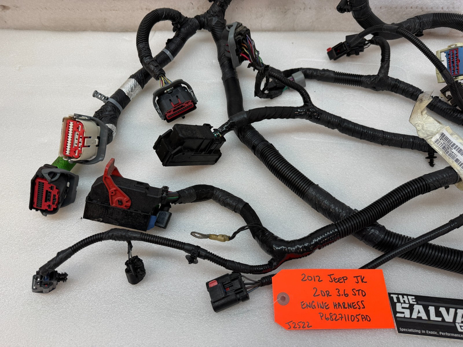 12-18 JEEP WRANGLER JK 3.6 ENGINE WIRING HARNESS LOOM ABS TO TIPM P68271105AD