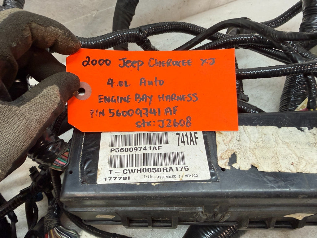 00 JEEP CHEROKEE XJ 4.0 ENGINE WIRING HARNESS LOOM 97-01 P56009741AF