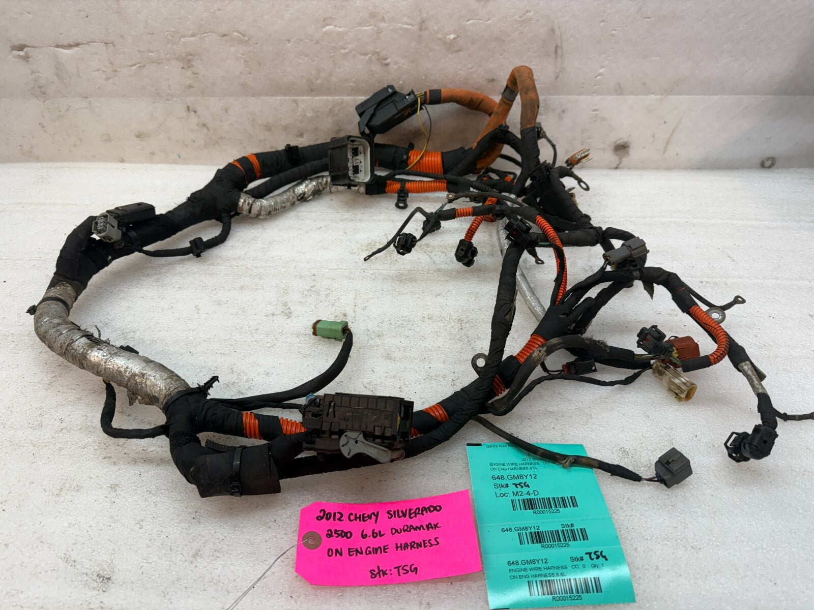 12 GMC SIERRA CHEVROLET SILVERADO 3500HD DURAMAX 6.6 LML ENGINE WIRING HARNESS