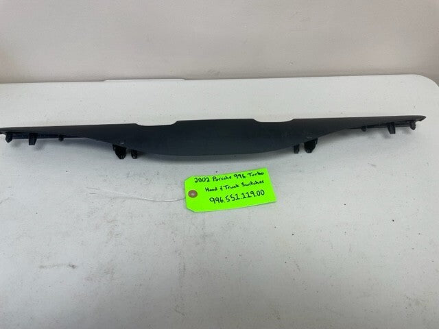 02 PORSCHE 996TT 996 POWER HOOD & TRUNK RELEASE SWITCH AND TRIM 01-05 69K!!
