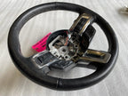 2016 FORD MUSTANG GT BLACK LEATHER STEERING WHEEL W CONTROLS  AUTOMATIC 15 16 17