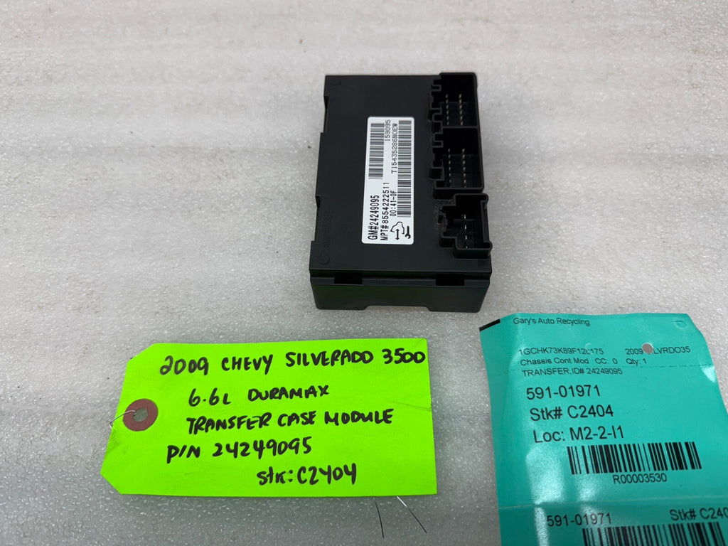 07-13 Chevrolet GMC SIERRA 2500HD 3500HD TRANSFERCASE CONTROL MODULE 24249095