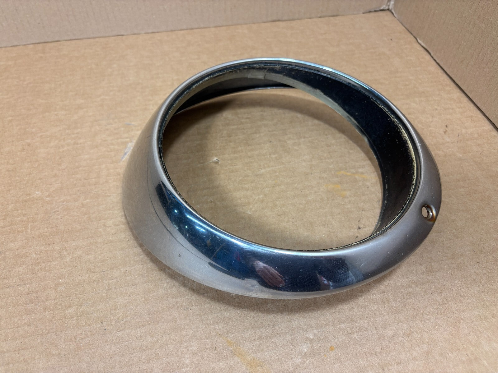 PORSCHE 911 912 930 OEM HEADLIGHT TRIM RING BEZEL SUGAR SCOOP