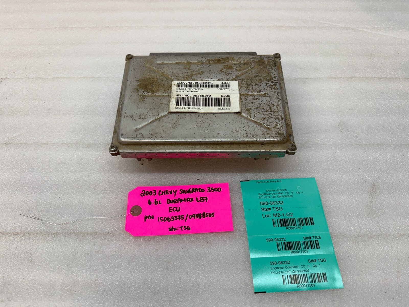 01-04 Chevrolet GMC 2500HD DURAMAX 6.6 LB7 ECM ECU ENGINE COMPUTER 15063375