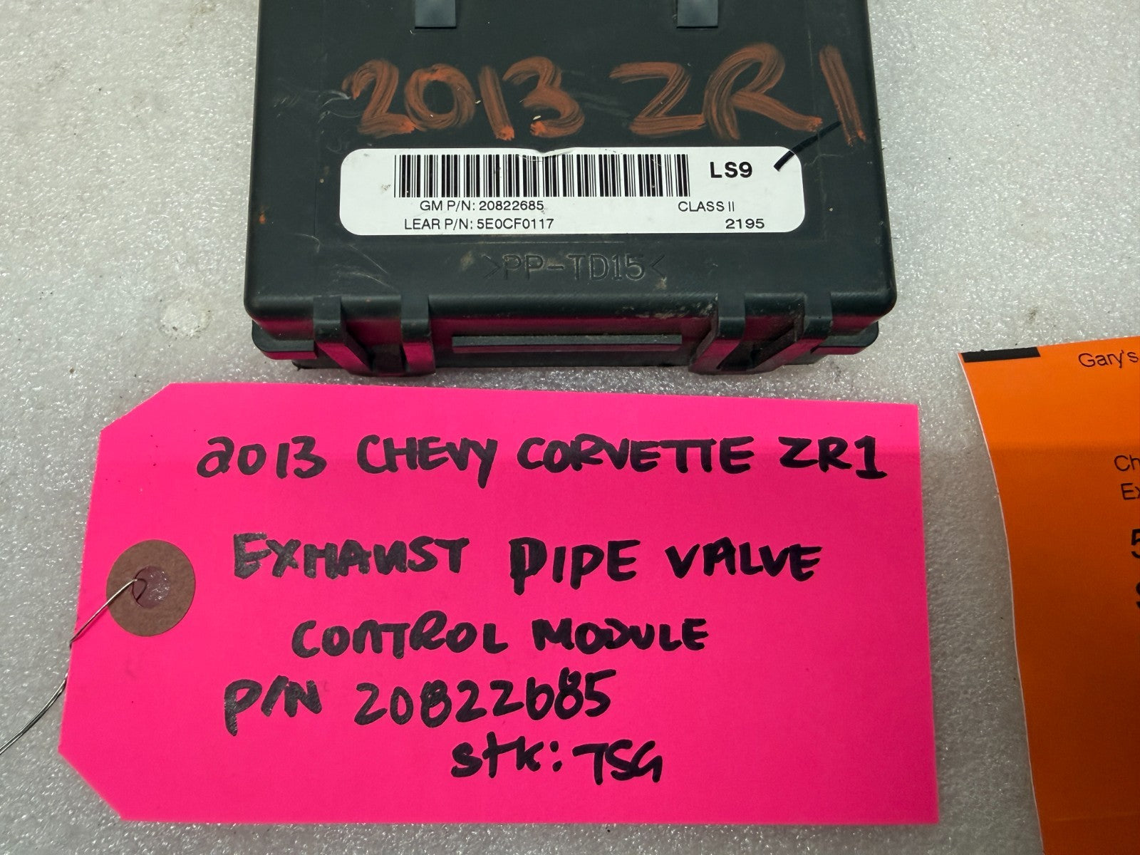 10-13 CHEVROLET CORVETTE C6 OEM ZR1 B-MODE NPP EXHAUST CONTROL MODULE 20822685