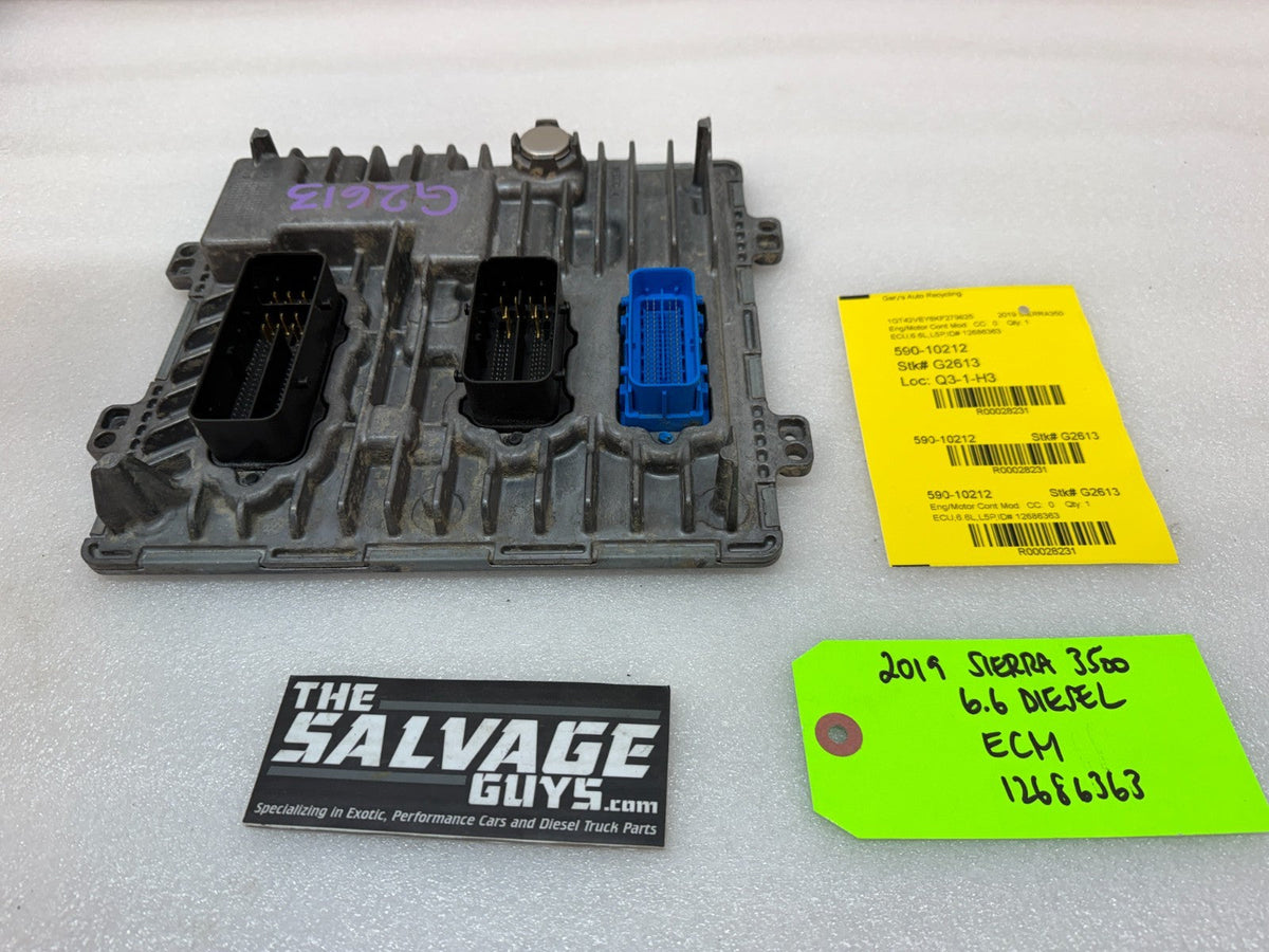 17-21 CHEVROLET GMC 3500 6.6 L5P DURAMAX DIESEL ENGINE COMPUTER ECM ECU 12686363