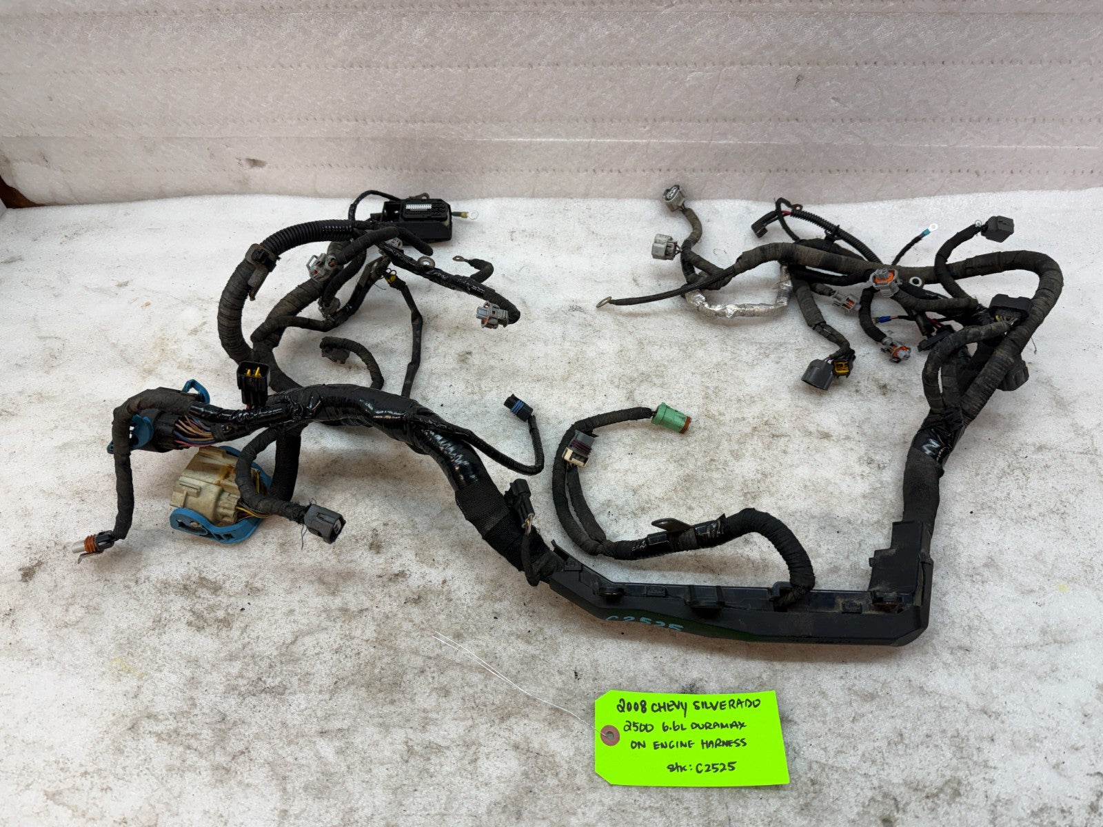 07-10 GMC CHEVROLET 2500HD DURAMAX 6.6 LMM ENGINE MOTOR WIRING HARNESS LOOM