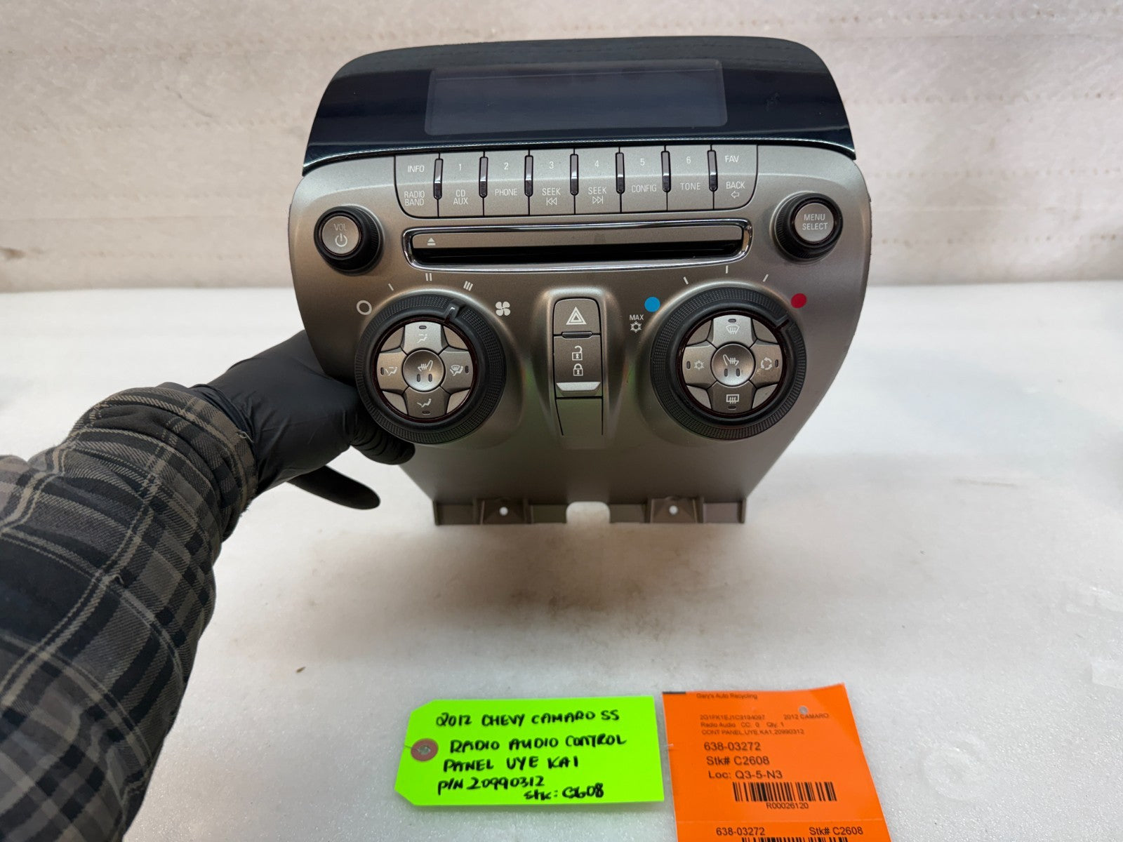 2012 CHEVROLET CAMARO SS RS ZL1 OEM RADIO STEREO HEADUNIT 20990312