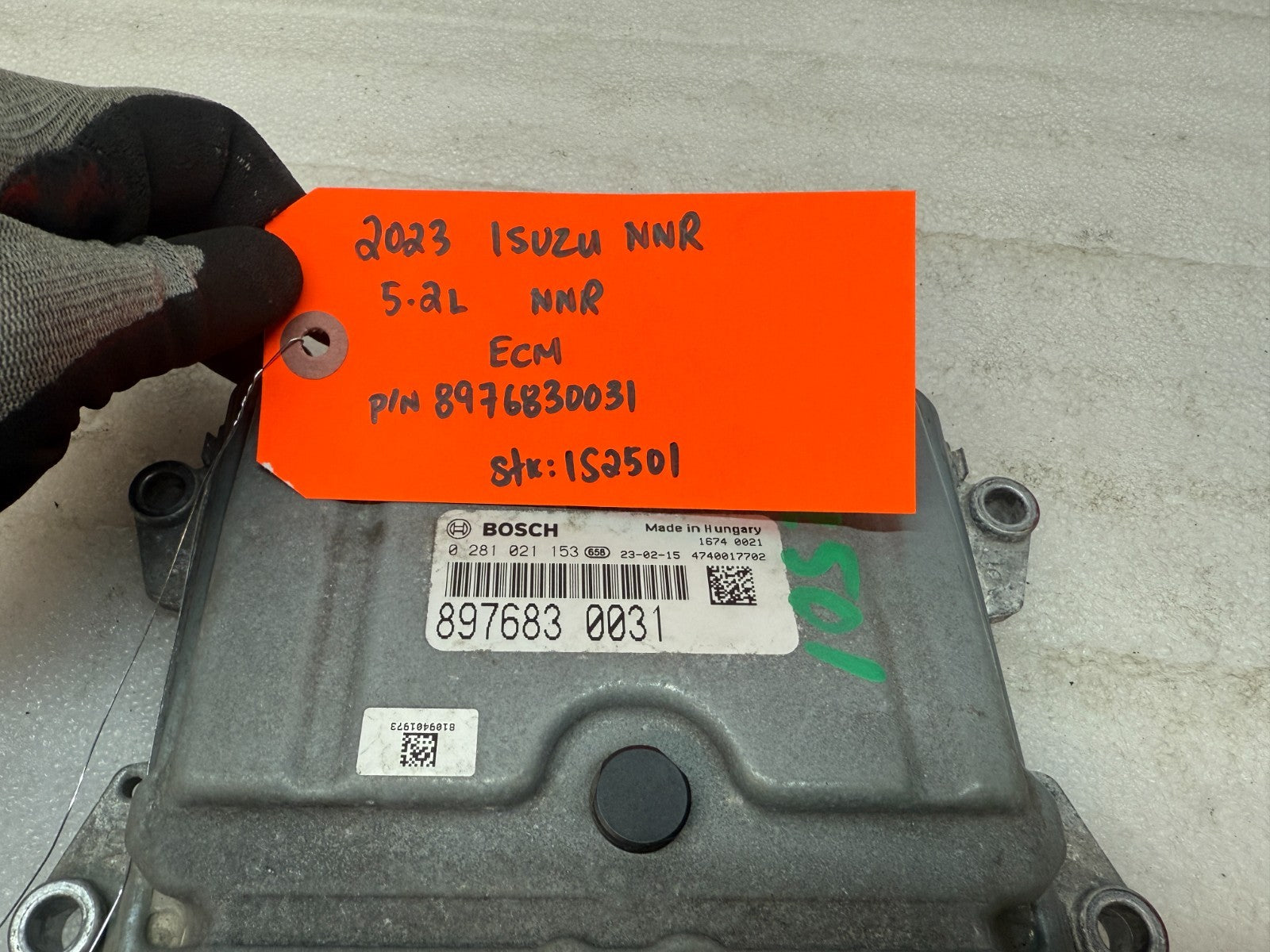 23 ISUZU NRR NPR 5.2L DIESEL EMMISIONS DEF CONTROL MODULE 8976830031