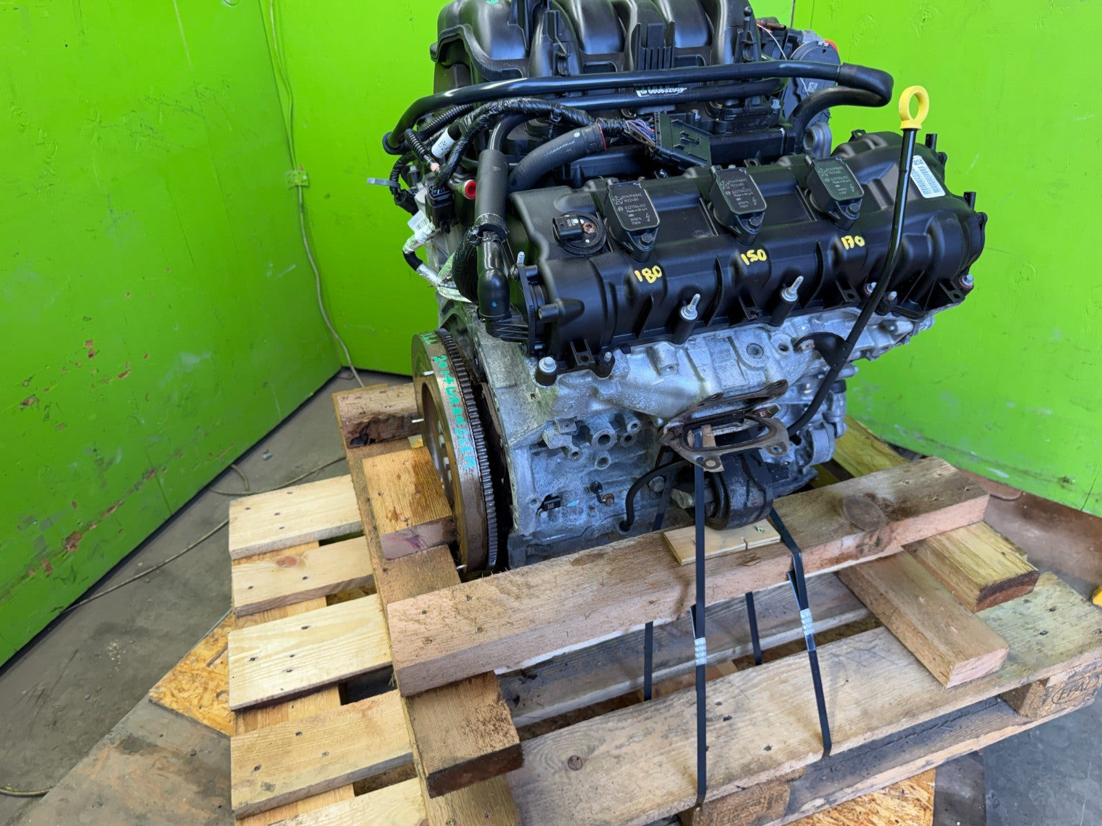 14 JEEP WRANGLER JK 3.6 COMPLETE ENGINE MOTOR ASSEMBLY 80k 14-18