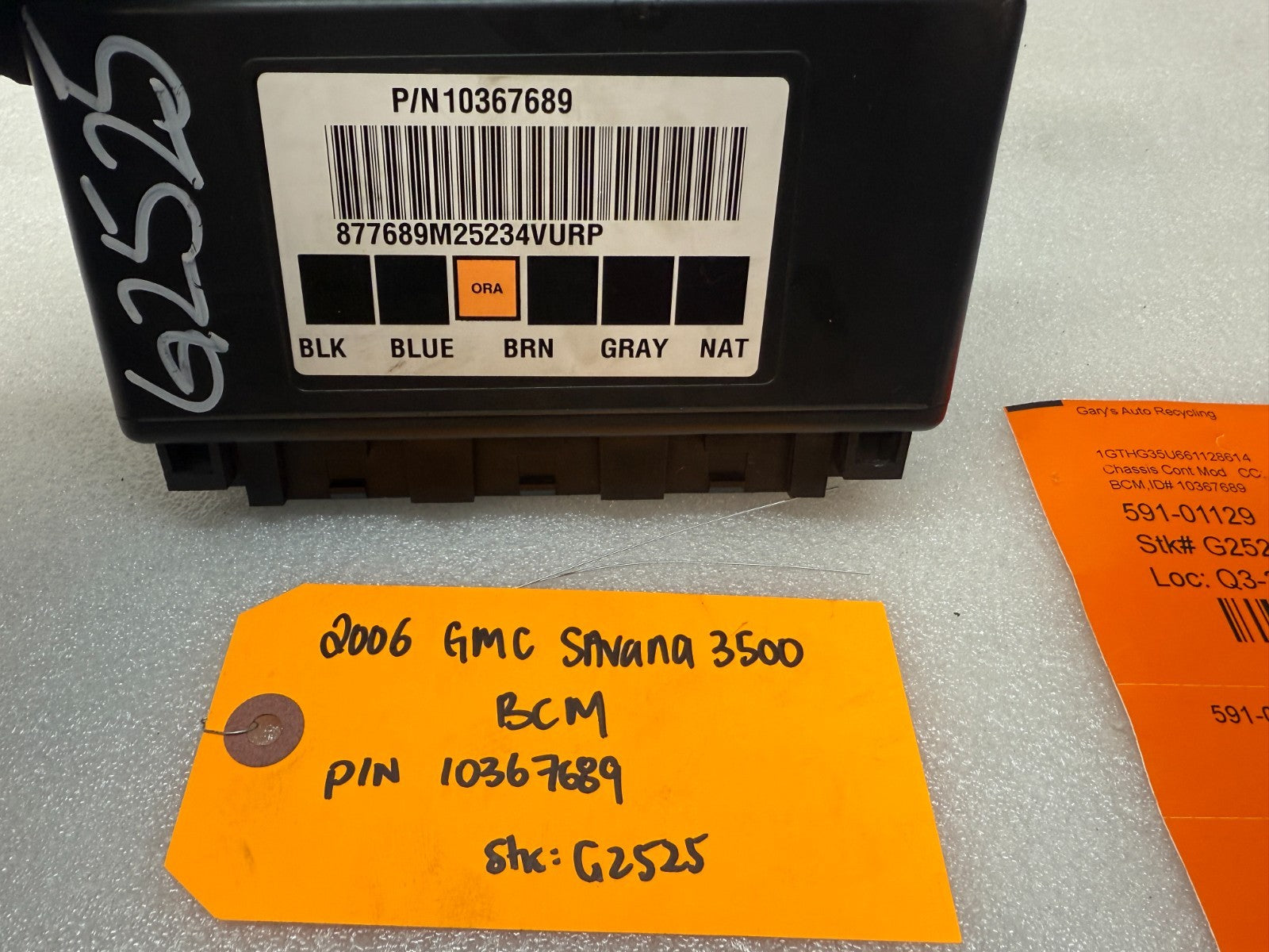 03-06 Chevrolet GMC SAVANA EXPRESS BODY CONTROL MODULE BCM 10367689