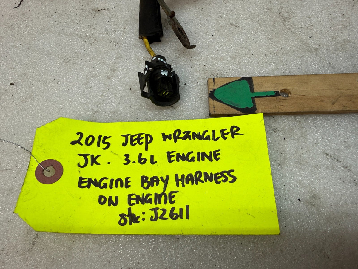 15 JEEP WRANGLER JK 3.6 FIREWALL ENGINE BAY WIRING HARNESS 12-18