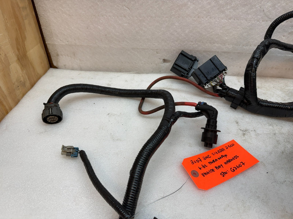 06 07 GMC CHEVROLET 2500HD DURAMAX 6.6 LBZ ENGINE BAY MOTOR WIRING HARNESS LOOM
