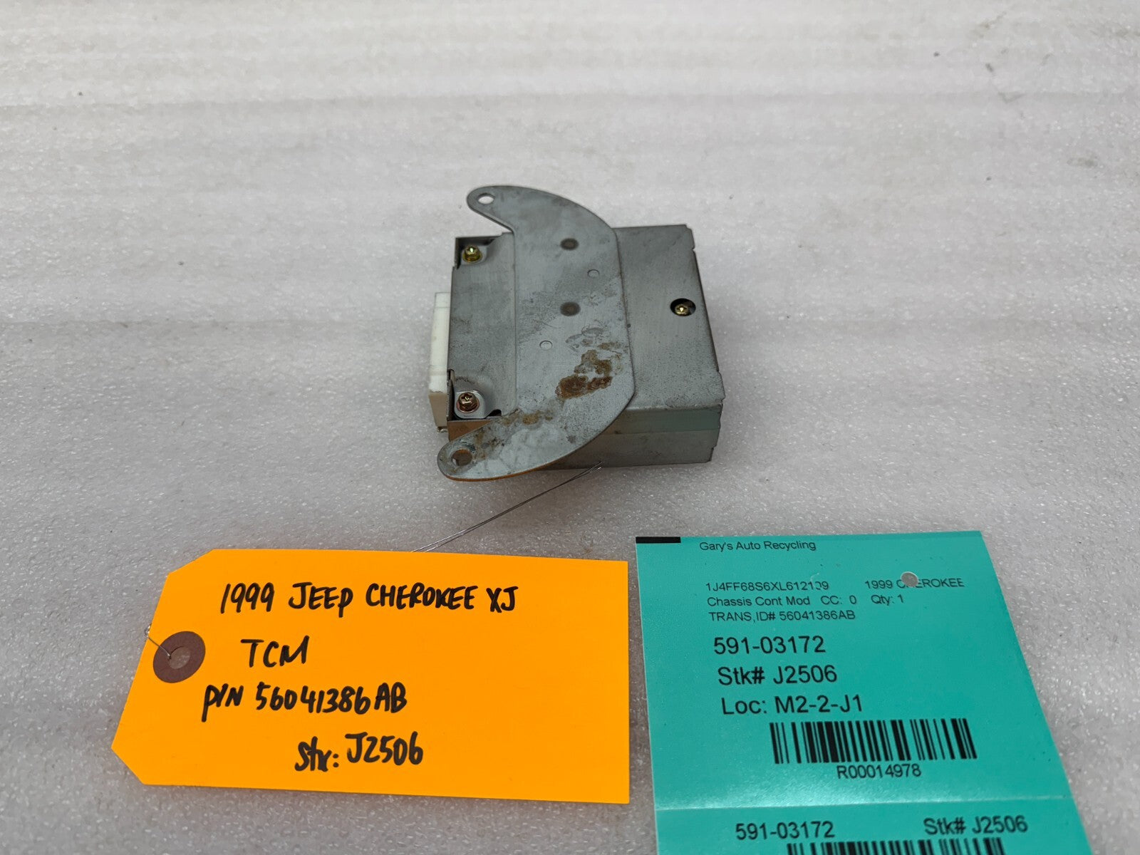 99 JEEP CHEROKEE XJ 4.0 AUTOMATIC TRANSMISSION COMPUTER TCM TCU 56041386AB